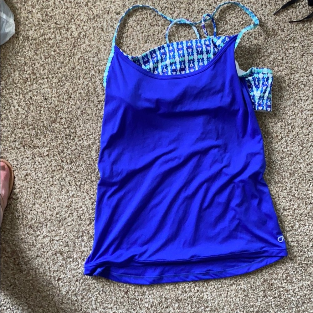 Gap fit athletic tank sport bra combo